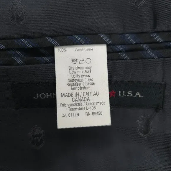NEW John Varvatos 100% Wool Blazer Suit Jacket Old Money Preppy Quiet Luxury
